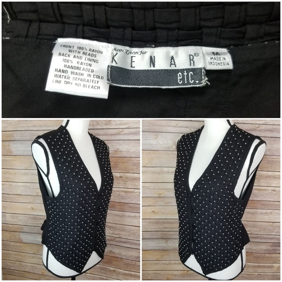 Ann Tran for Kenar Etc Vest Hand Beaded Medium - Picture 4 of 7